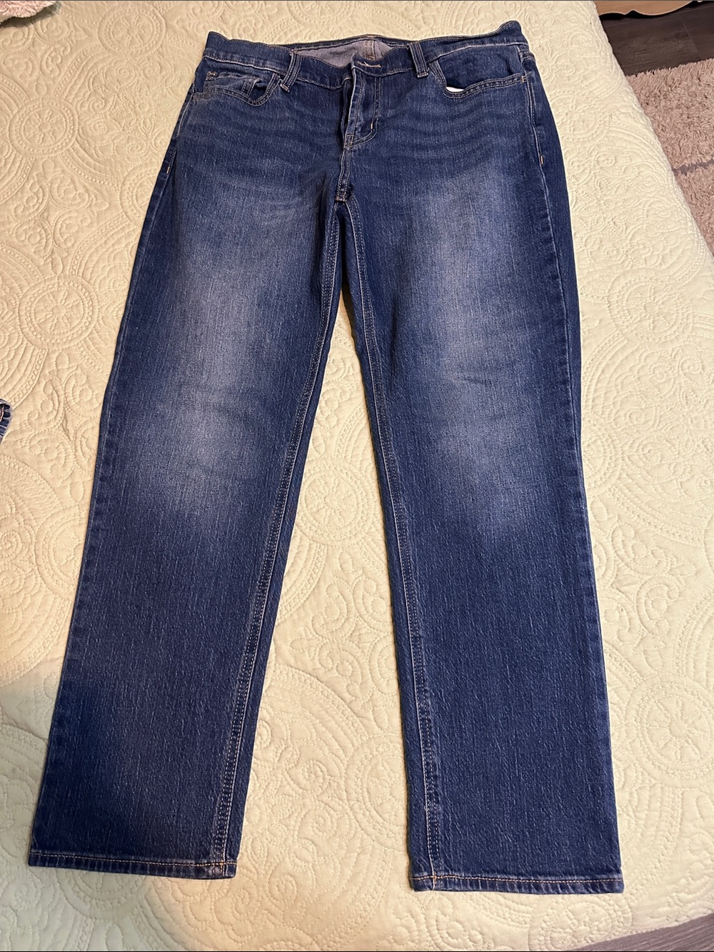 Old Navy Men's Straight Leg Jeans in Blue Denim